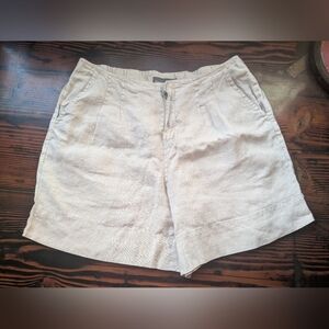 Michael Stars 100% Linen Shorts | Size M | Natural Beige